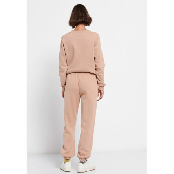 Παντελόνι φόρμας με τύπωμα Μπεζ Funky Buddha FBL006-105-02 - Image 4