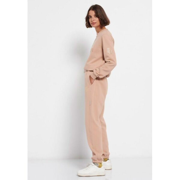 Παντελόνι φόρμας με τύπωμα Μπεζ Funky Buddha FBL006-105-02 - Image 5