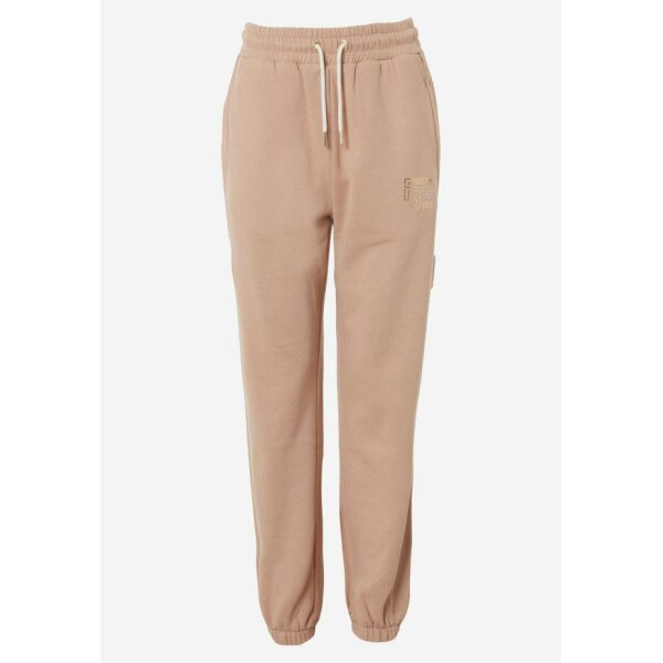 Παντελόνι φόρμας με τύπωμα Μπεζ Funky Buddha FBL006-105-02 - Image 6