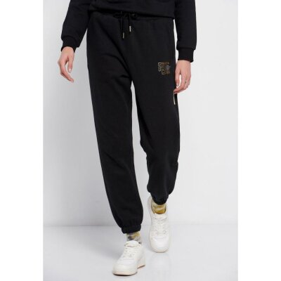 Παντελόνι φόρμας με τύπωμα Μαύρο Funky Buddha FBL006-105-02