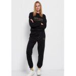 Παντελόνι φόρμας με τύπωμα Μαύρο Funky Buddha FBL006-105-02 - Image 2