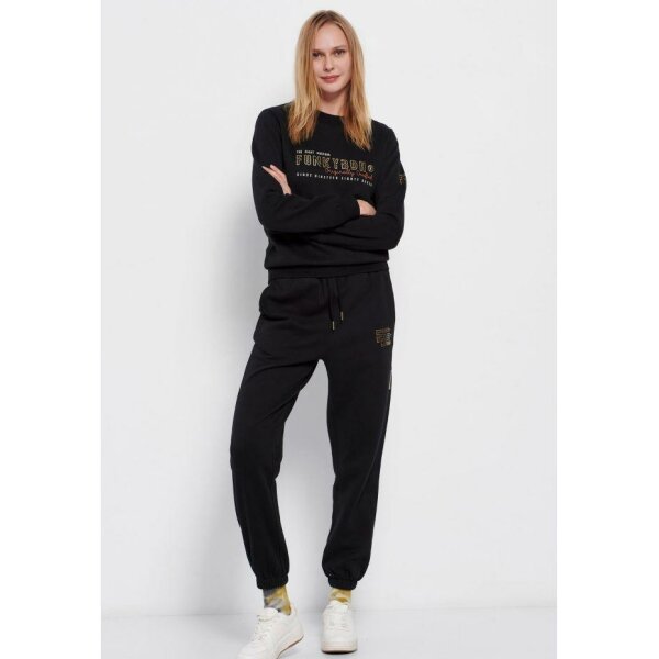 FBL006-105-02_BLACK_2_ts_1664230351 Παντελόνι φόρμας με τύπωμα Μαύρο Funky Buddha FBL006-105-02 - Image 2