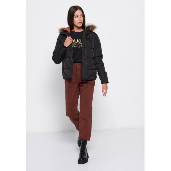 Casual μπουφάν με κουκούλα Μαύρο Funky Buddha FBL006-106-01 - Image 2