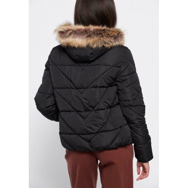 Casual μπουφάν με κουκούλα Μαύρο Funky Buddha FBL006-106-01 - Image 4