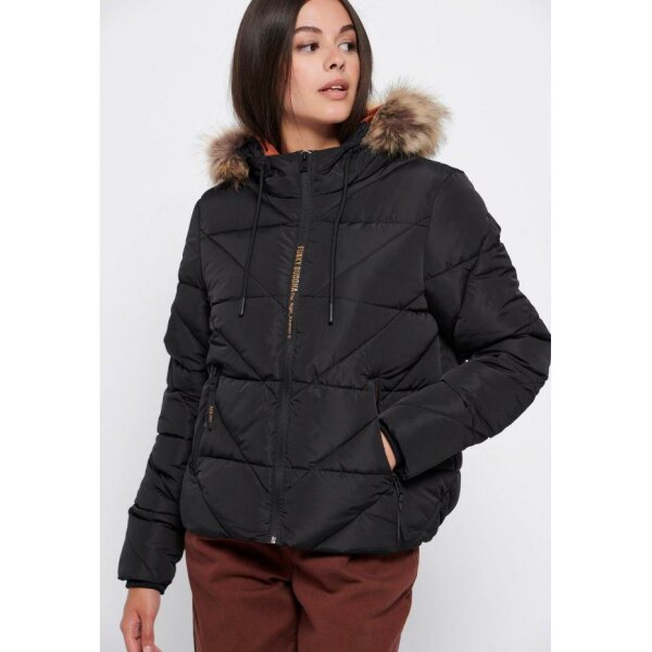 Casual μπουφάν με κουκούλα Μαύρο Funky Buddha FBL006-106-01 - Image 5