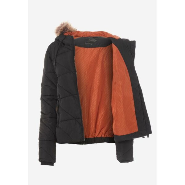 Casual μπουφάν με κουκούλα Μαύρο Funky Buddha FBL006-106-01 - Image 7