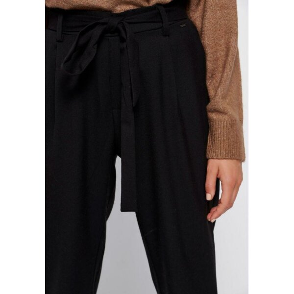 Casual παντελόνι με ελαστική μέση Μαύρο Funky Buddha FBL006-119-02 - Image 5