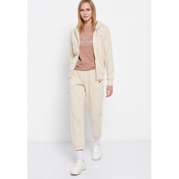 FBL006-131-06_SUGAR_2_ts_1664143940 Ζακέτα φούτερ με κεντημένο logo Μπεζ Funky Buddha FBL006-131-06 - Image 2