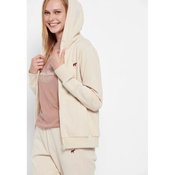 FBL006-131-06_SUGAR_3_ts_1664143940 Ζακέτα φούτερ με κεντημένο logo Μπεζ Funky Buddha FBL006-131-06 - Image 3