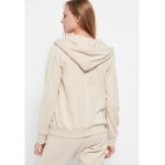 Ζακέτα φούτερ με κεντημένο logo Μπεζ Funky Buddha FBL006-131-06 - Image 4