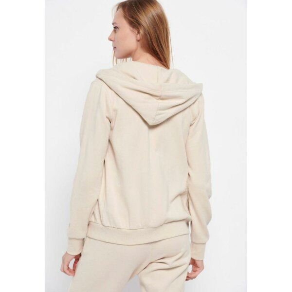 FBL006-131-06_SUGAR_4_ts_1664143940 Ζακέτα φούτερ με κεντημένο logo Μπεζ Funky Buddha FBL006-131-06 - Image 4