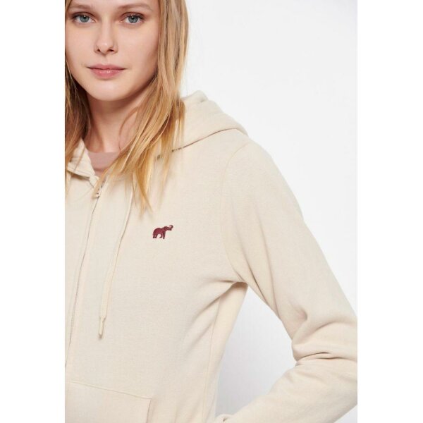 FBL006-131-06_SUGAR_5_ts_1664143940 Ζακέτα φούτερ με κεντημένο logo Μπεζ Funky Buddha FBL006-131-06 - Image 5