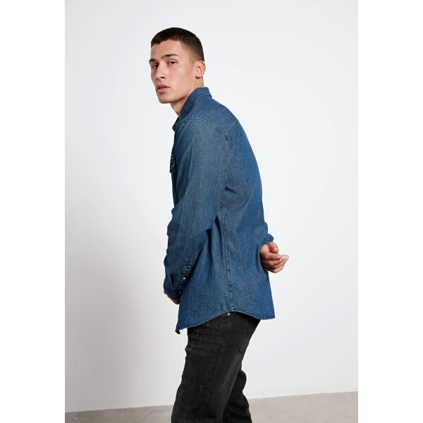 FBM004-021-05_MD_BLUE_4_ts_1663971182 Ανδρικό Πουκάμισο Τζιν FUNKY BUDDHA FBM006-052-05 Μπλέ - Image 5