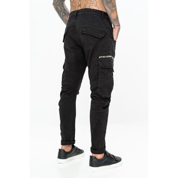 Ανδρικό Παντελόνι COSI CARGO MATTEO Μαύρο - Image 4