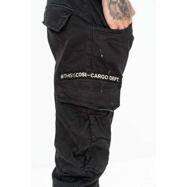 Ανδρικό Παντελόνι COSI CARGO MATTEO Μαύρο - Image 5