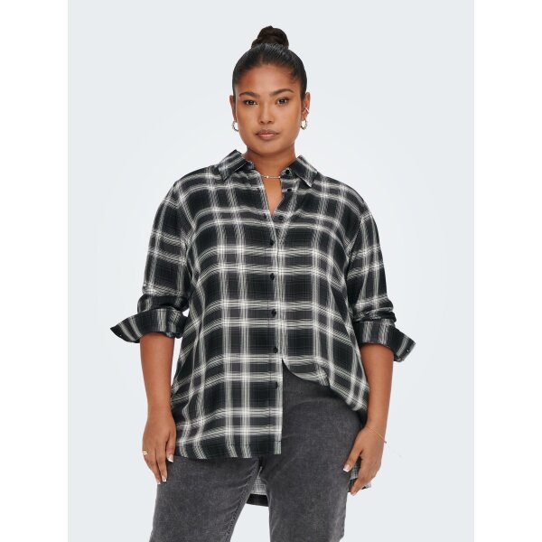 ΠΟΥΚΑΜΙΣΟ ΓΥΝΑΙΚΕΙΟ ΚΑΡΟ ΜΑΥΡΟ ΜΑΚΡΥ PLUS SIZE ONLY CARMAKOMA 15238190 - Image 1