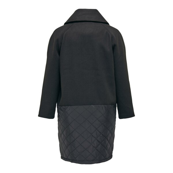 ΠΑΛΤΟ ΓΥΝΑΙΚΕΙΟ ΜΑΥΡΟ ΜΑΚΡΥ PLUS SIZE ONLY CARMAKOMA  CARADDISON LIFE QUILT MIX LONG COAT OTW 15269268 - Image 2