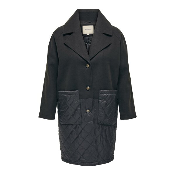 ΠΑΛΤΟ ΓΥΝΑΙΚΕΙΟ ΜΑΥΡΟ ΜΑΚΡΥ PLUS SIZE ONLY CARMAKOMA  CARADDISON LIFE QUILT MIX LONG COAT OTW 15269268 - Image 7