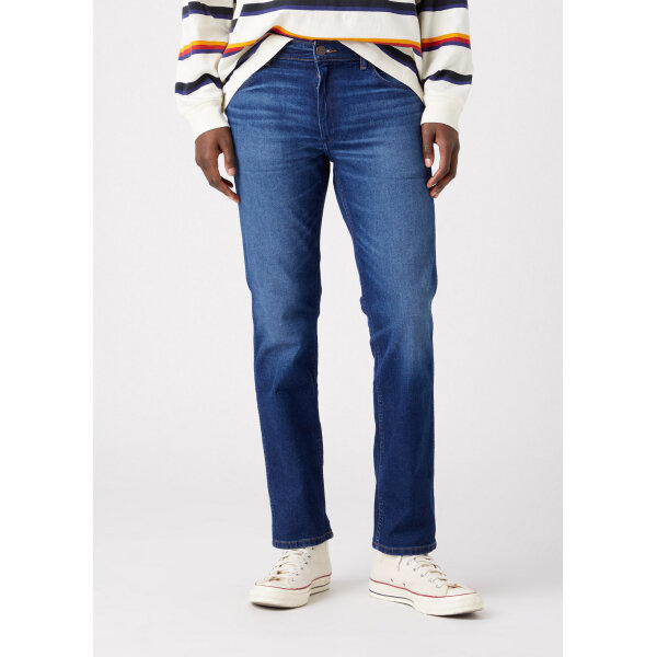 W15QU822O_1 Ανδρικό Παντελόνι Τζιν WRANGLER GREENSBORO W15QU822O Μπλέ Ανοιχτό - Image 2