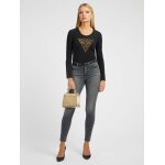 T-shirt τριγωνικό logo μπροστά Μαύρη Guess W2BI67J1300 - Image 2