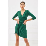 PRIAM DRESS Μίνι φόρεμα λοξό Πράσινο MIND MATTER