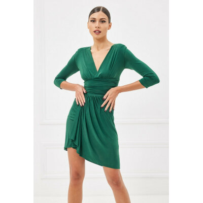 PRIAM DRESS Μίνι φόρεμα λοξό Πράσινο MIND MATTER