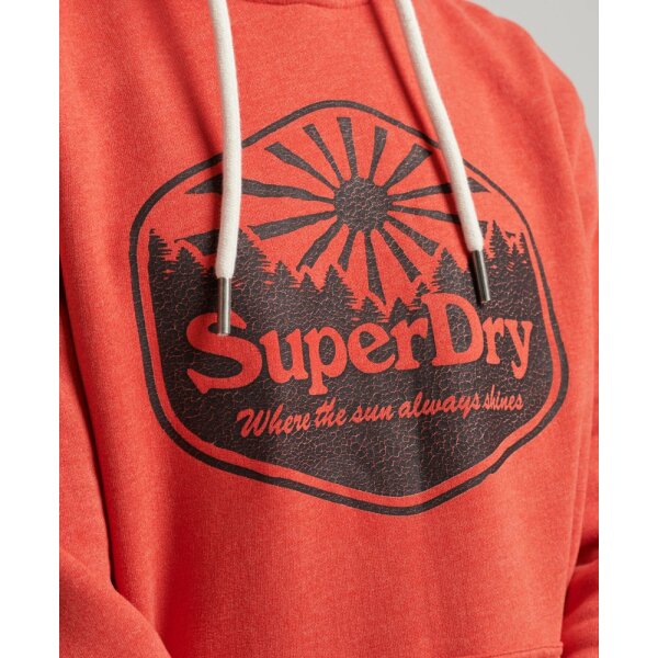 upload9223368955666087960 Ανδρική Φούτερ SUPERDRY VINTAGE TRAVEL HOOD M2011958A Κόκκινο - Image 2