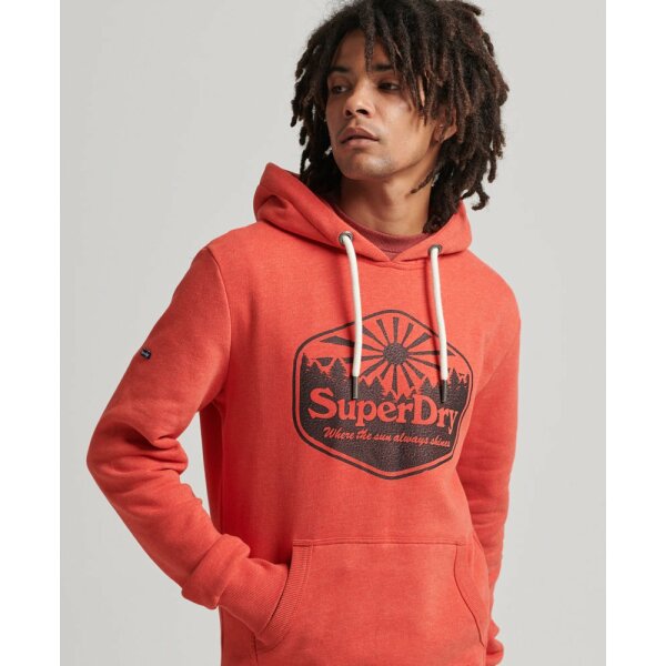 upload9223368955666087966 Ανδρική Φούτερ SUPERDRY VINTAGE TRAVEL HOOD M2011958A Κόκκινο - Image 1