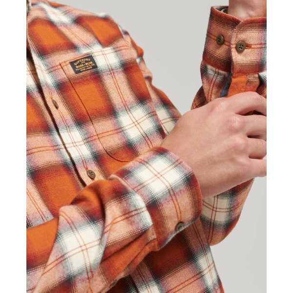 Ανδρικό Πουκάμισο SUPERDRY VINTAGE LAMBERJACK SHIRT M4010559A Πορτοκαλί - Image 3