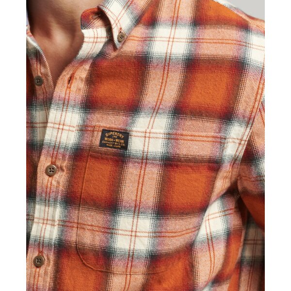 Ανδρικό Πουκάμισο SUPERDRY VINTAGE LAMBERJACK SHIRT M4010559A Πορτοκαλί - Image 5