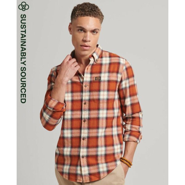 Ανδρικό Πουκάμισο SUPERDRY VINTAGE LAMBERJACK SHIRT M4010559A Πορτοκαλί - Image 1