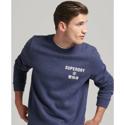Ανδρική Φούτερ SUPERDRY VINTAGE CORP LOGO MARL CREW M2011832A Μπλέ
