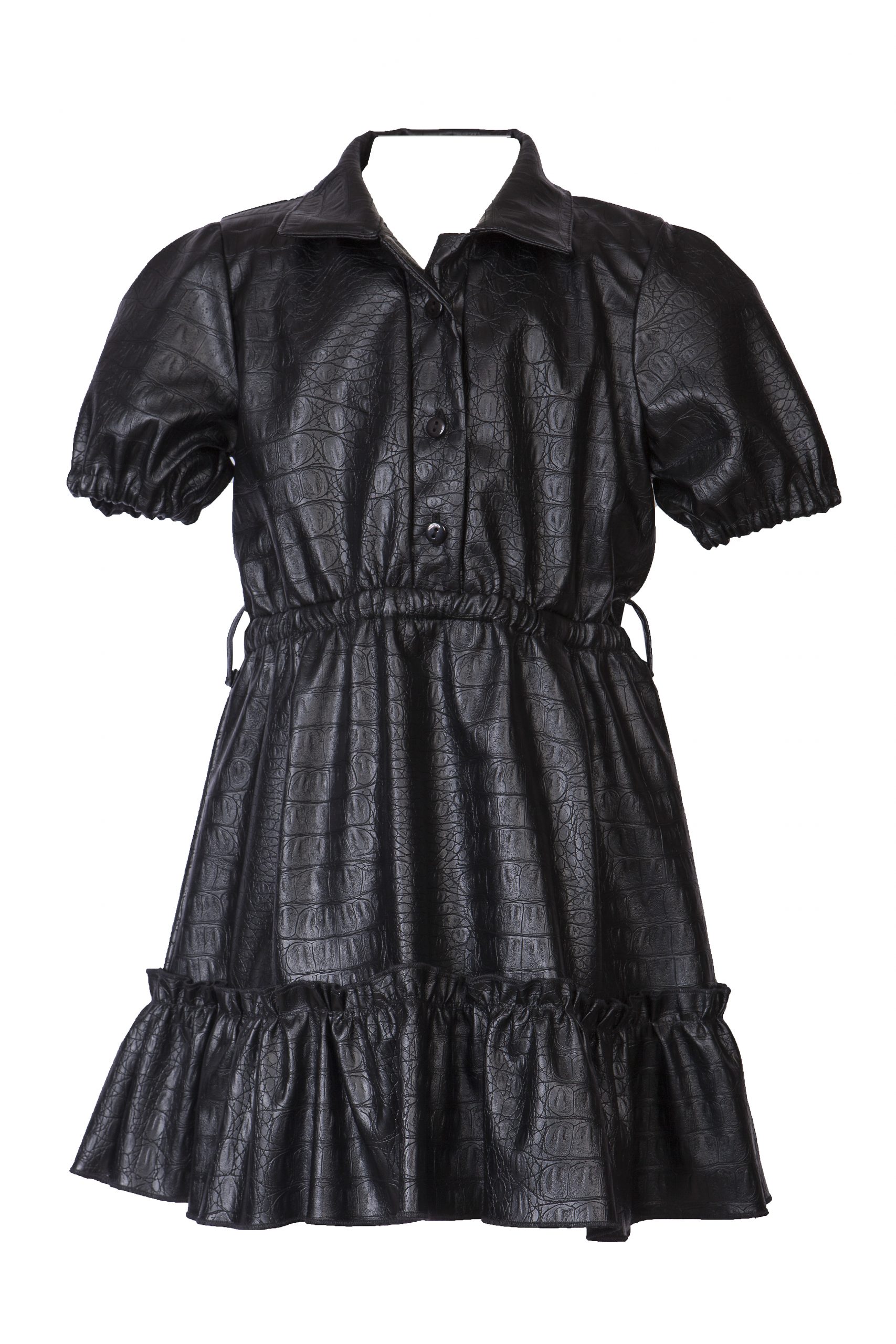 Παιδικό φόρεμα Δερματίνη Μαύρο M&B FASHION 1551-022 - Emporio Shop