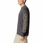 Ανδρική Μπλούζα COLUMBIA BASIC LOGO 2013561 Γκρί - Image 3