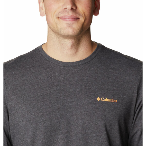 Ανδρική Μπλούζα COLUMBIA BASIC LOGO 2013561 Γκρί - Image 4