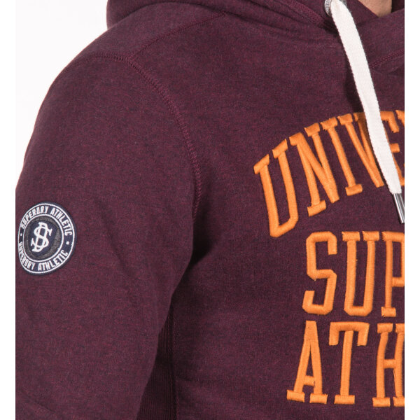 210309410030-22-2 Ανδρική Φούτερ SUPERDRY M20045PP APPLIQUE OVERHEAD Μπορντώ - Image 3