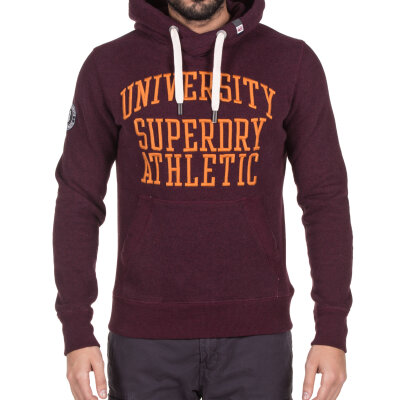 Ανδρική Φούτερ SUPERDRY M20045PP APPLIQUE OVERHEAD Μπορντώ