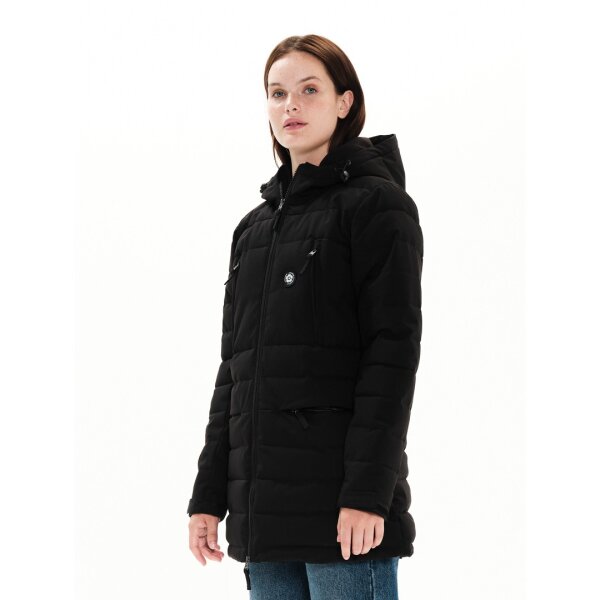 Γυναικείο Μπουφάν με Κουκούλα Emerson Μαύρο 222.EW10.92 - Image 3