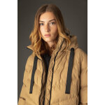 BISTON ΓΥΝΑΙΚΕΙΟ ΜΑΚΡΥ ΜΠΟΥΦΑΝ 48-101-088 DARK BEIGE - Image 2