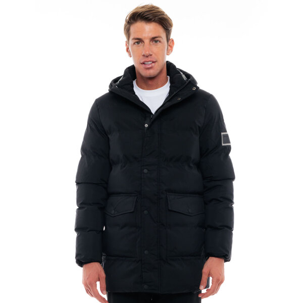 48-201-026#010#1 Ανδρικό Μπουφάν BISTON PARKA 48-201-026 Μαύρο - Image 1