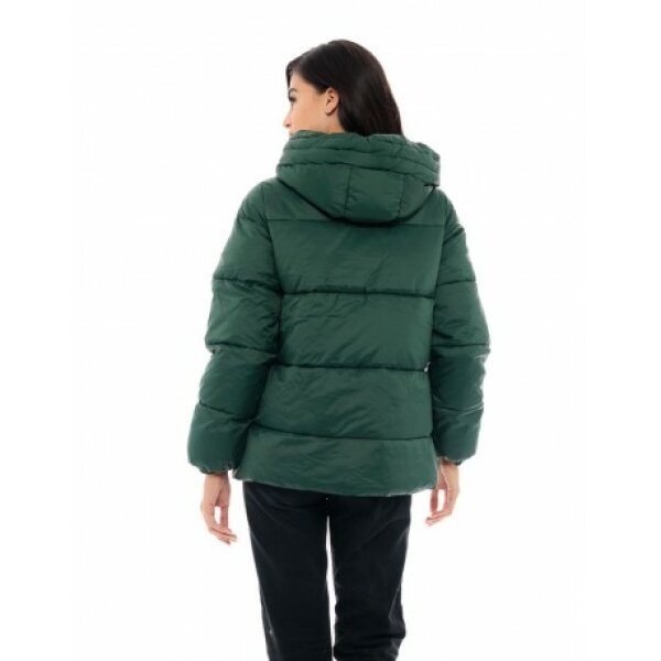 Biston-fashion-gynaikeio-konto-mpoyfan1 Biston fashion γυναικείο κοντό μπουφάν πράσινο 48-101-070 - Image 2
