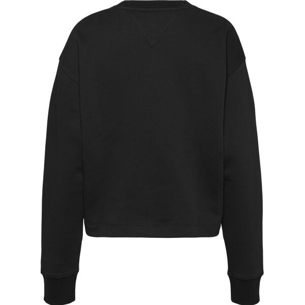 DW0DW14325BDS_B Tommy Hilfiger Μπλούζα Essential Logo DW0DW14325 BDS Μαύρη Relaxed Fit - Image 2