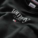 Tommy Hilfiger Μπλούζα Essential Logo DW0DW14325 BDS Μαύρη Relaxed Fit - Image 3