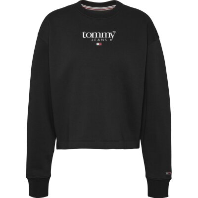 Tommy Hilfiger Μπλούζα Essential Logo DW0DW14325 BDS Μαύρη Relaxed Fit