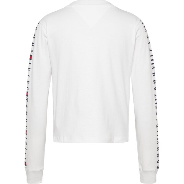 DW0DW14376YBR_B Γυναικεία Μπλούζα Cropped fit Tommy JEANS Λευκή DW0DW14376 YBR - Image 2