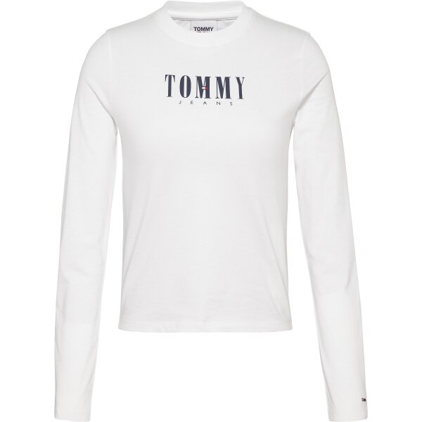 DW0DW14379YBR_F Γυναικεία Μπλούζα Logo Tommy JEANS Λευκή DW0DW14379 YBR - Image 1