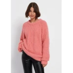 Πουλόβερ με στρογγυλή λαιμόκοψη Ροζ Funky Buddha FBL006-131-09