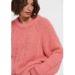 Πουλόβερ με στρογγυλή λαιμόκοψη Ροζ Funky Buddha FBL006-131-09 - Image 3