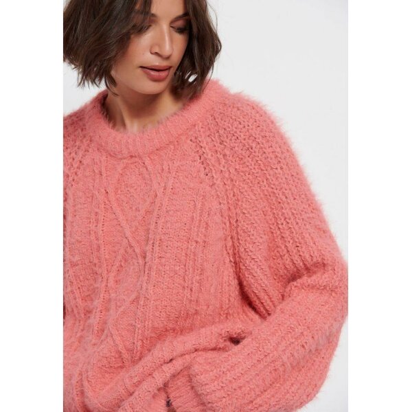 FBL006-131-09_SWEET_CORAL_3_ts_1665526386 Πουλόβερ με στρογγυλή λαιμόκοψη Ροζ Funky Buddha FBL006-131-09 - Image 3