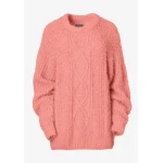 Πουλόβερ με στρογγυλή λαιμόκοψη Ροζ Funky Buddha FBL006-131-09 - Image 6